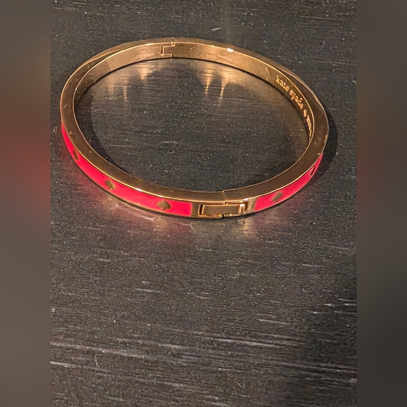 Kate Spade Gold and Pink Bangle Bracelet - Picture 3 of 4